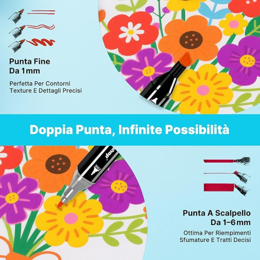 🎨 Set Pennarelli Touch Twin Marker