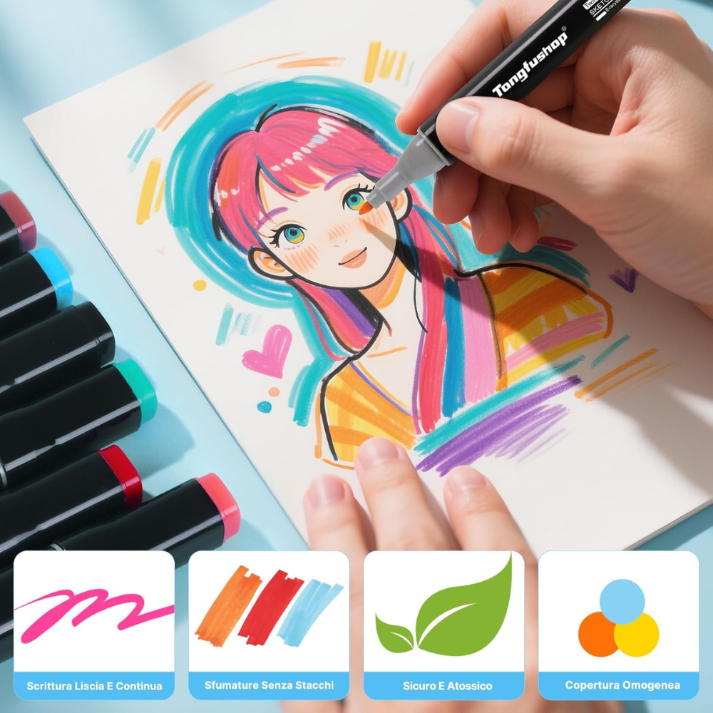 🎨 Set Pennarelli Touch Twin Marker