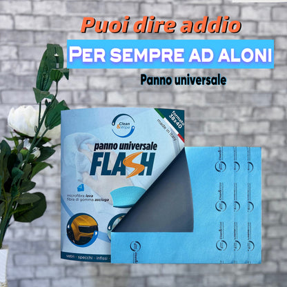 Panno Flash® Universale. Lava, Sgrassa e Asciuga senza Detersivi