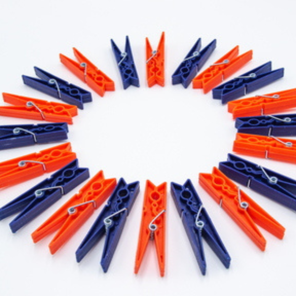 Mollette Da Bucato Kleeneze - Confezione Da 50 Pezzi, Resistenti Al Vento, Grigio/Rosa - Foto 4