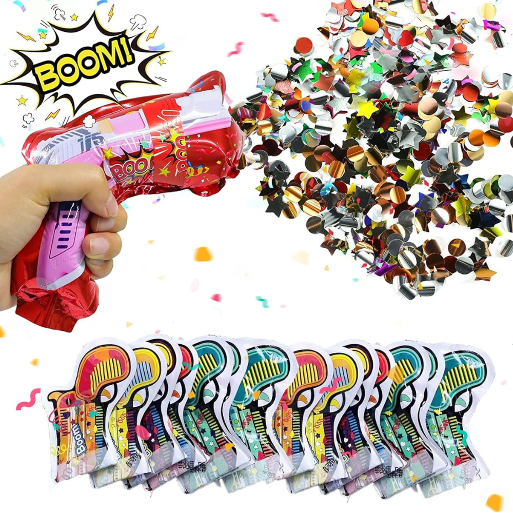 🎉 24 Pistole Spara Coriandoli "Boom"