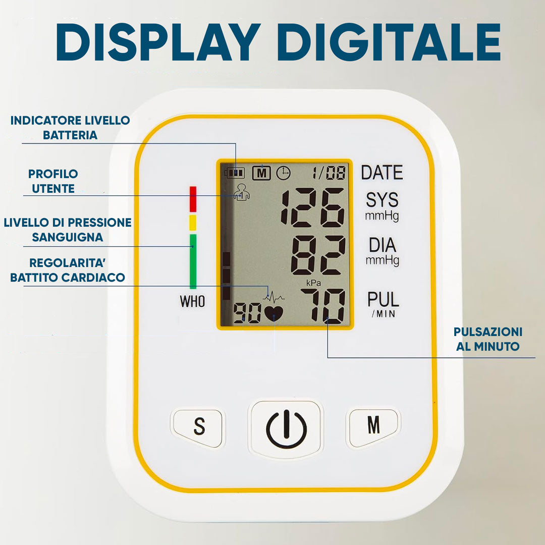 Misuratore di Pressione Arteriosa da Braccio
