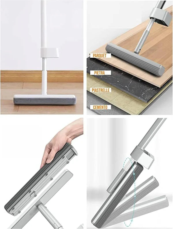 ✨ Mop In Microfibra Professionale Super Assorbente, Per Ogni Superficie✨