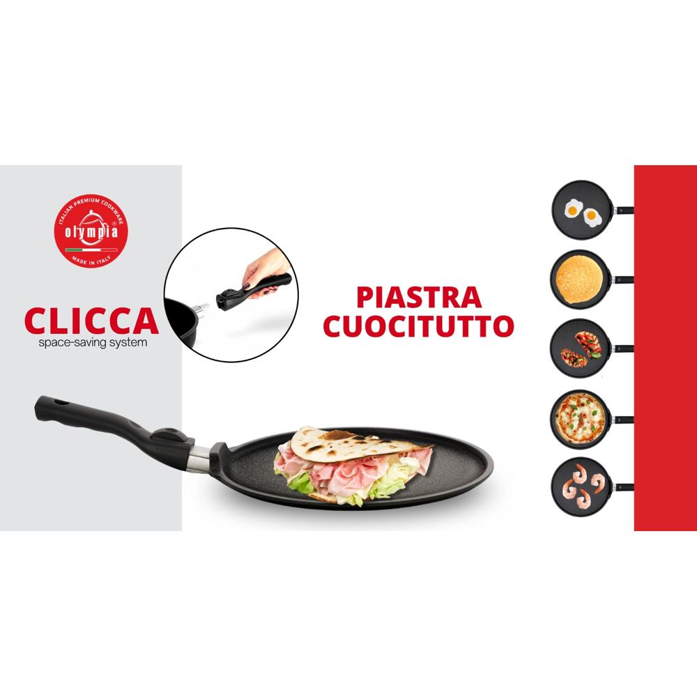 🔥🍳  PIASTRA HARD COOK 30cm (MANICO ESTRAIBILE)